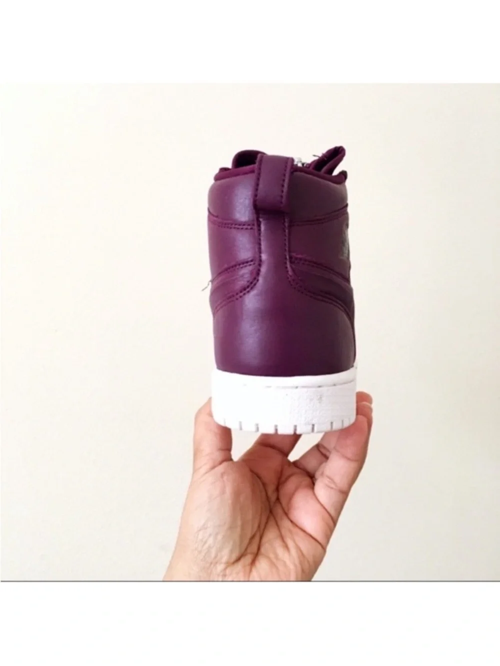 Nike Air Jordan 1 High Zip Premium High Top Burgundy Women’s Sneakers Size 6